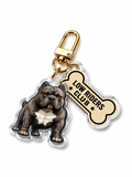 Low Riders Club Pocket American Bully Keychain