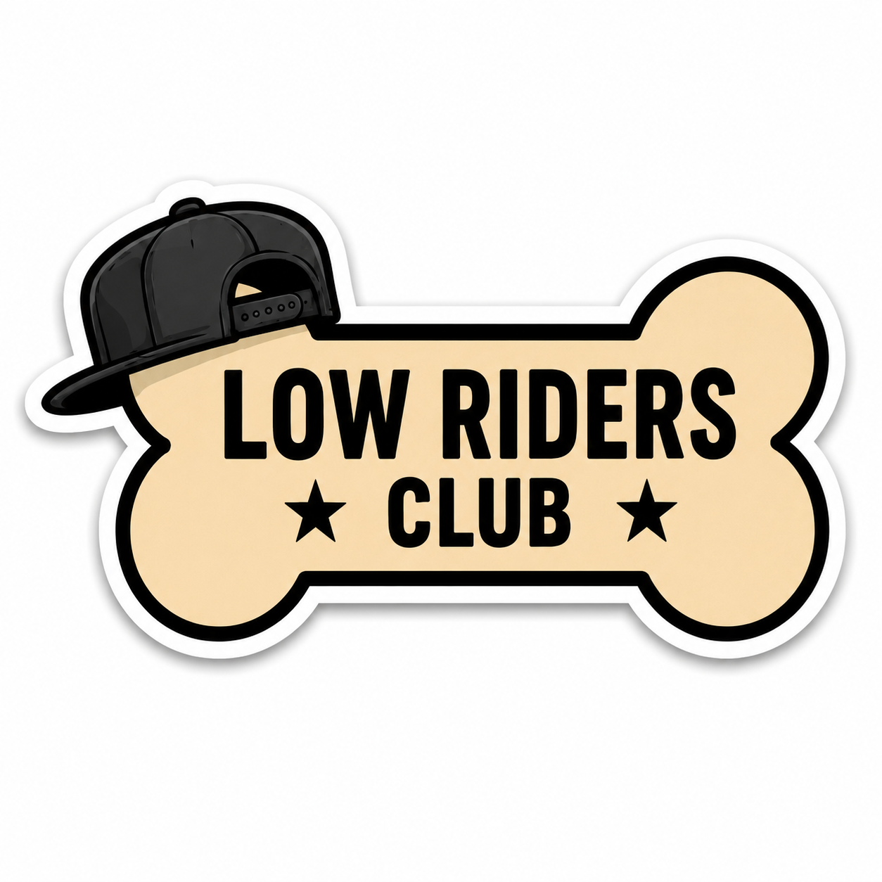 Low Riders Club Logo Sticker